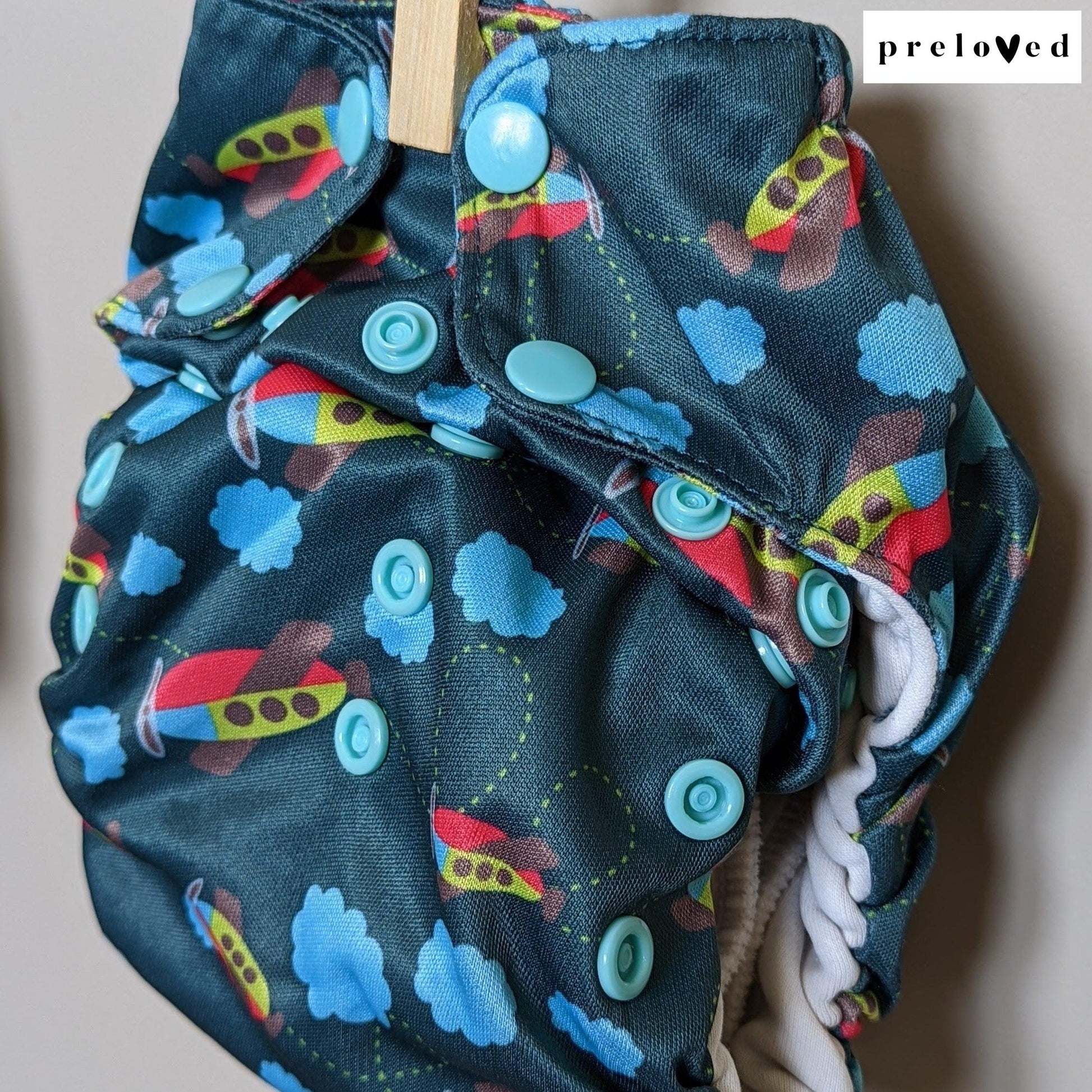 Smart Bottoms Organic AIO-All In One Nappy-Smart Bottoms-Birds-The Nappy Market