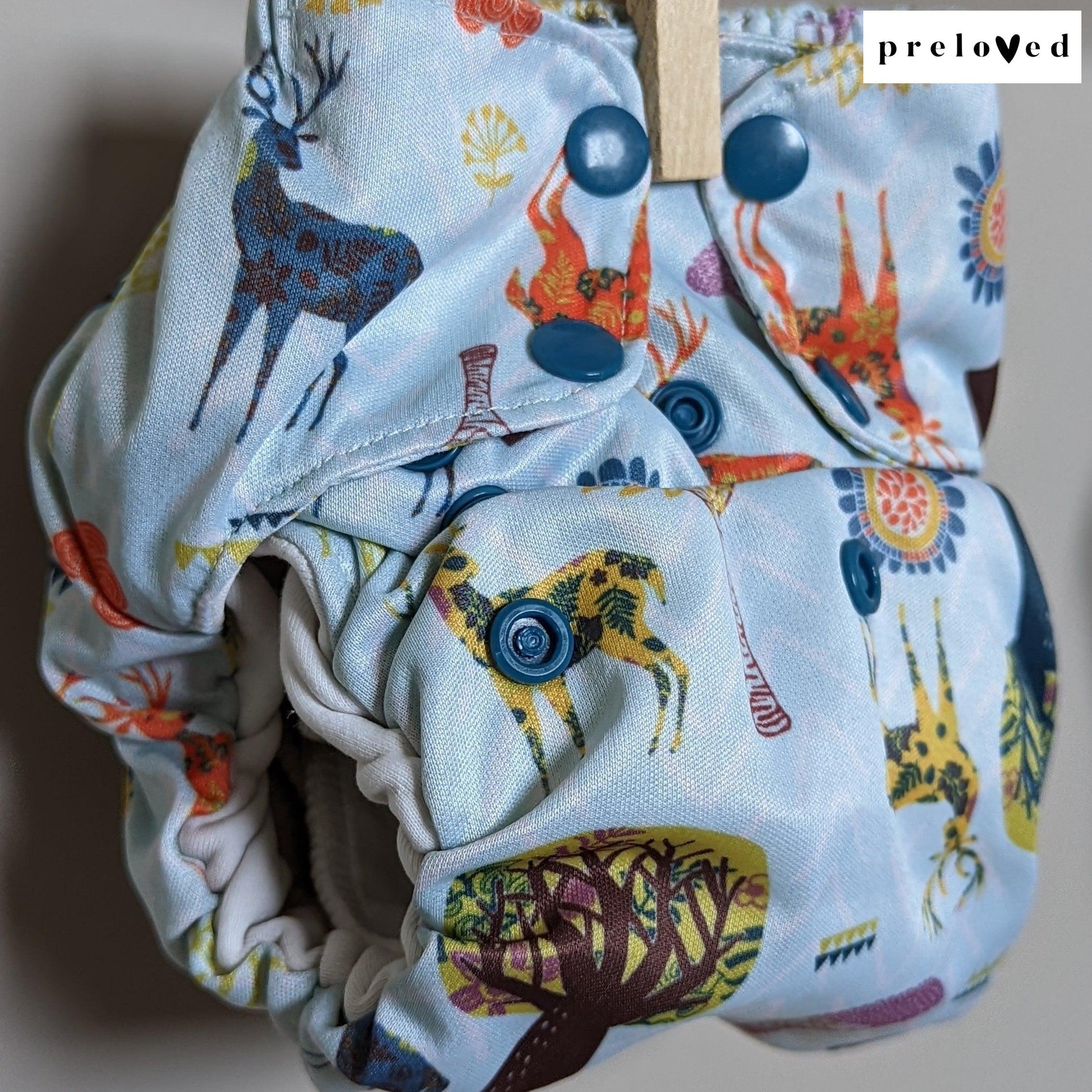 Smart Bottoms Organic AIO-All In One Nappy-Smart Bottoms-Birds-The Nappy Market