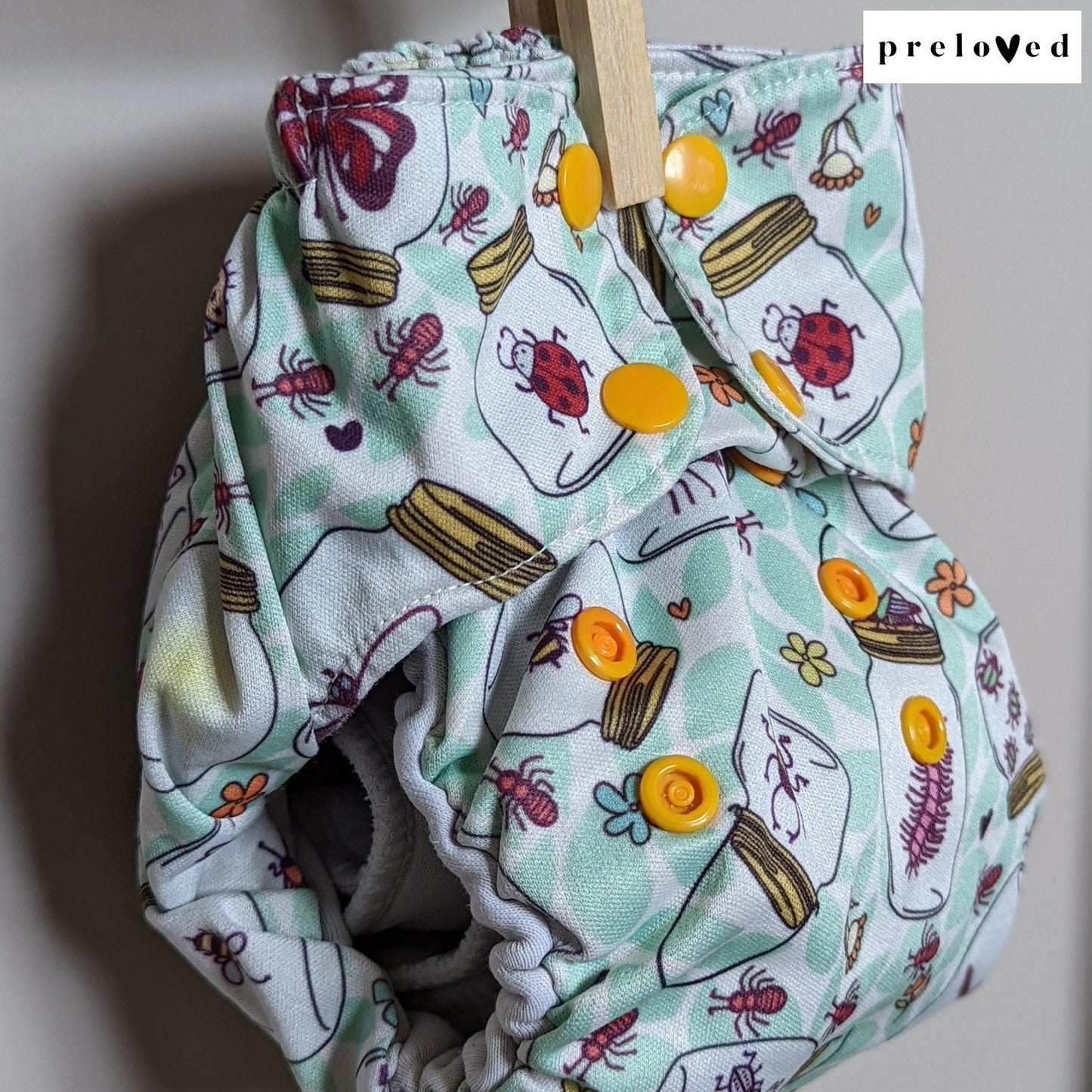 Smart Bottoms Organic AIO-All In One Nappy-Smart Bottoms-Birds-The Nappy Market