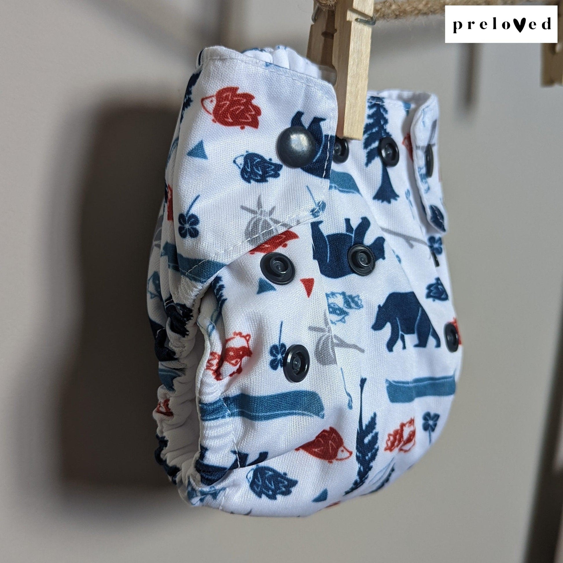 Thirsties Natural All in One Nappy - Newborn-All In One Nappy-Thirsties-Jungle-The Nappy Market