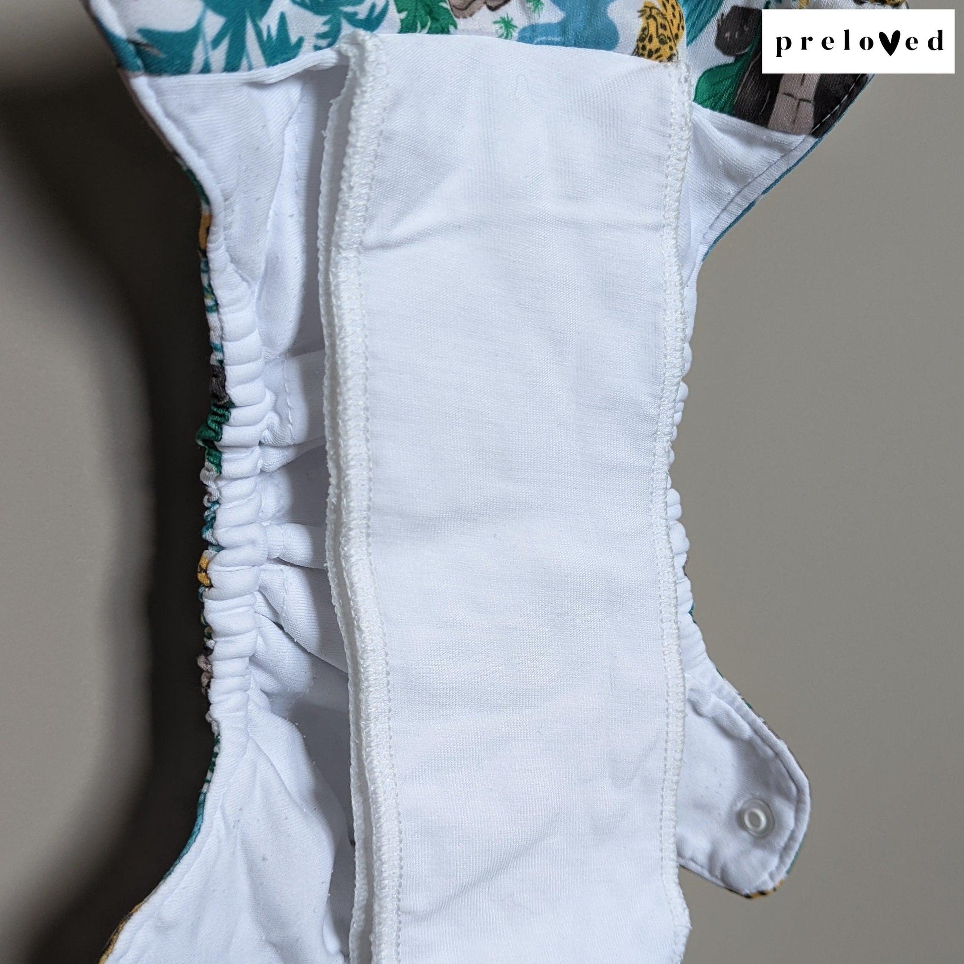Thirsties Natural All in One Nappy - Newborn-All In One Nappy-Thirsties-Jungle-The Nappy Market