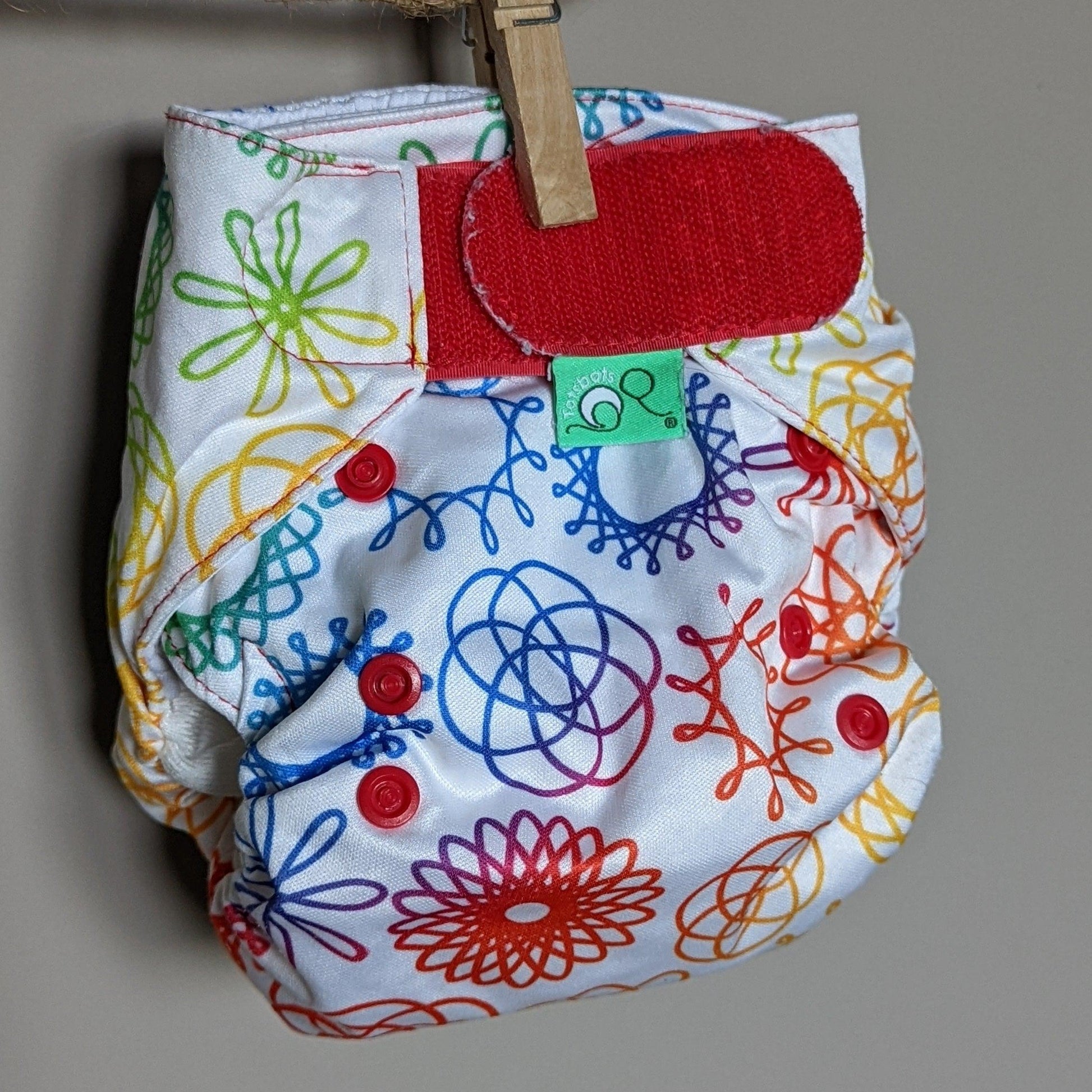 Tots Bots Easyfit All in One Nappy-Nappy-Tots Bots-Doodlebum-The Nappy Market
