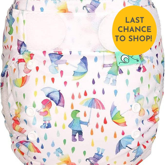 Tots Bots PeeNut Bamboozle Nappy Cover MULTIPLE PATTERNS - Size 2-Wrap-Tots Bots-Dilly Dally-The Nappy Market