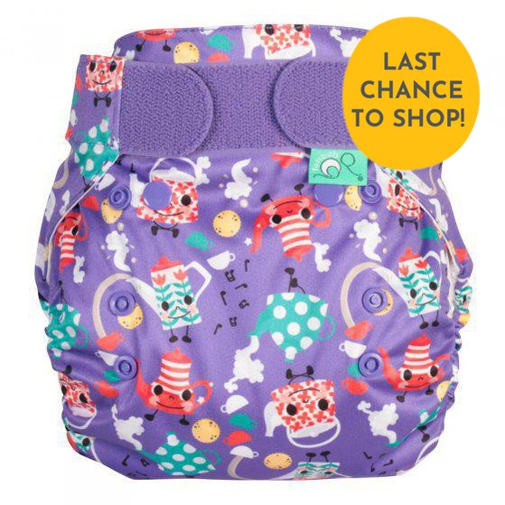 Tots Bots PeeNut Bamboozle Nappy Cover MULTIPLE PATTERNS - Size 2-Wrap-Tots Bots-I'm a Little Teapot-The Nappy Market
