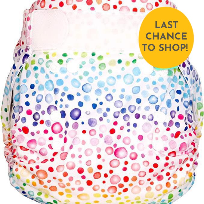 Tots Bots PeeNut Bamboozle Nappy Cover MULTIPLE PATTERNS - Size 2-Wrap-Tots Bots-Rainplops-The Nappy Market