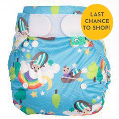Tots Bots PeeNut Bamboozle Nappy Cover MULTIPLE PATTERNS - Size 2-Wrap-Tots Bots-Row your Boat-The Nappy Market