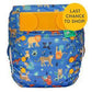 Tots Bots Easyfit All in One Nappy-All in One Nappy-Tots Bots-Cobalt Big Cats-The Nappy Market