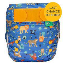 Tots Bots Easyfit All in One Nappy-All in One Nappy-Tots Bots-Cobalt Big Cats-The Nappy Market